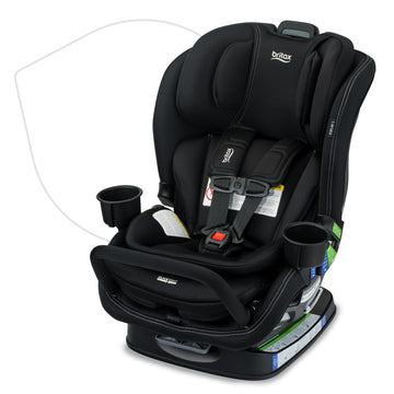 Britax Poplar S Convertible Car Seat, 2-In-1 Car Seat With Slim 17-Inch Design, Clicktight Technology, Onyx