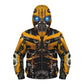 Plustrong Kids Boys Teen Full Zip Up Hoodie Halloween Cosplay Sweatshirts Jackets Costumes For Boys(Yellow Robot035,M(8T-10T)