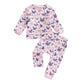Kupretty Toddler Baby Girl Valentines Day Outfits Heart Waffle Knit Sweatshirts And Pants Set Fall Winter Spring Clothes (Purple
