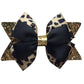 Glitter Leopard Hair Bow Clips for Girls Women Leopard Bow hairpin Hair Accessories.(FJ119) (B)