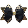 Glitter Leopard Hair Bow Clips for Girls Women Leopard Bow hairpin Hair Accessories.(FJ119) (B)