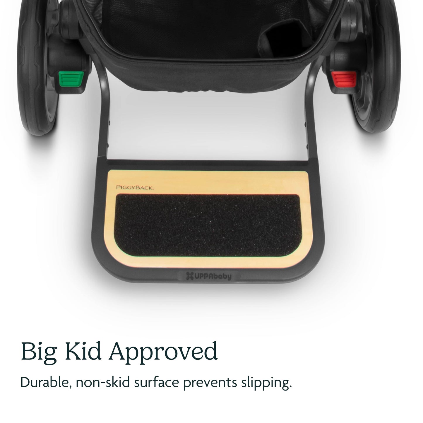 Uppababy Piggyback Ride-Along Board For Cruz V2 / Quick Attachment For Children To Stand + Stroll / 55 Lbs. Weight Capacity