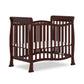 Dream On Me Violet 4-In-1 Convertible Mini Crib In Espresso, Greenguard Gold Certified, JPMA Certified, 3 Position Mattress Heig