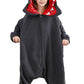Atoz Onesie For Kids, Animal Pajamas Halloween Cosplay Costume For Girls Boys, Grey 4-5T