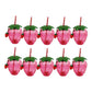 THE STYLE SUTRA 10x Strawberry Sippy Cup with Straw for Kids for Hawaiian Household Birthday Pink Keychain | Party Tableware & S