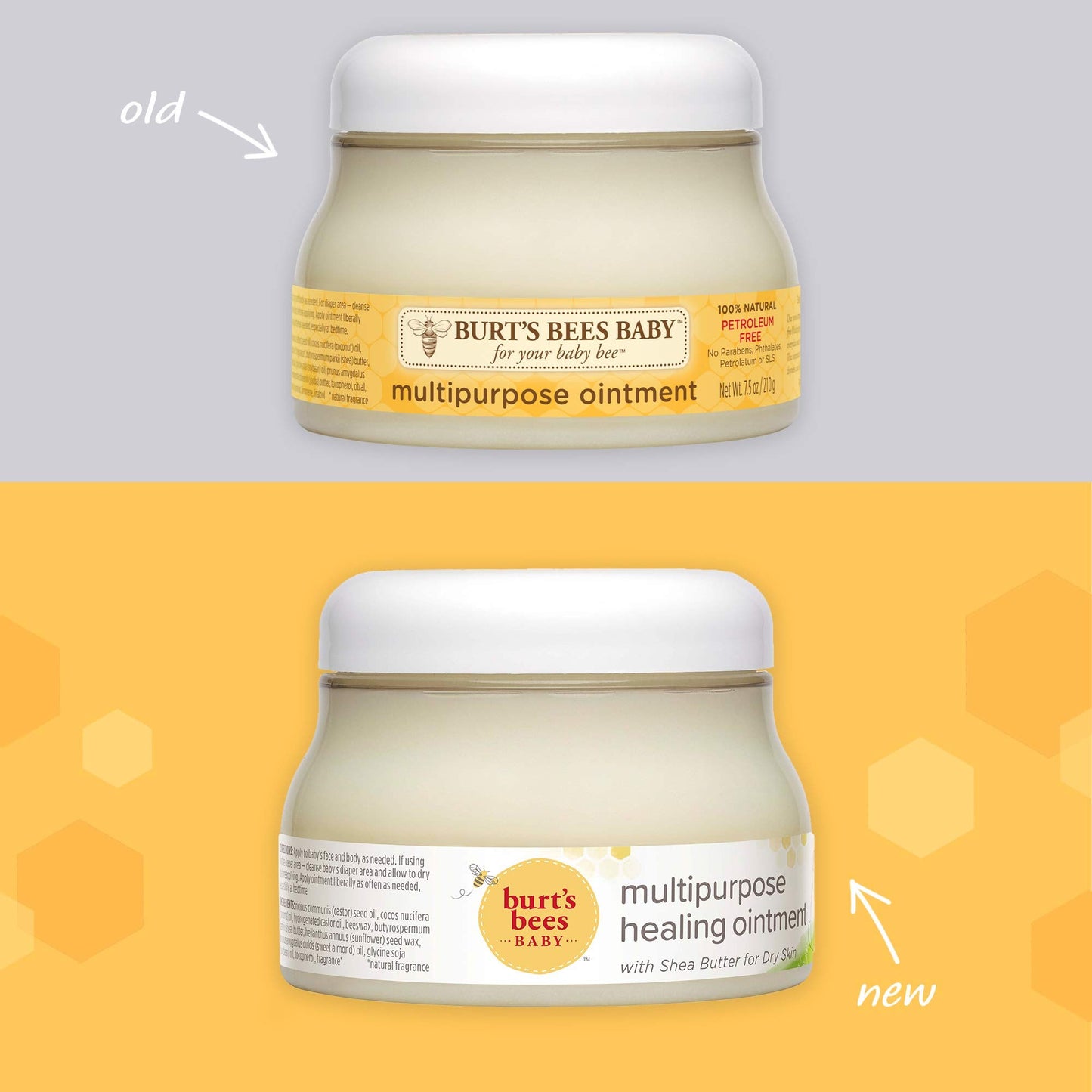 Burt'S Bees Baby 100% Natural Origin Multipurpose Healing Ointment, Face & Body Baby Ointment, 7.05 Ounce (Pack Of 3)