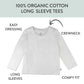 Honestbaby Multipack Long Sleeve T-Shirts Tee 100% Organic Cotton Infant Baby, Toddler, Little Kids Boys, Girls, Unisex, Bright
