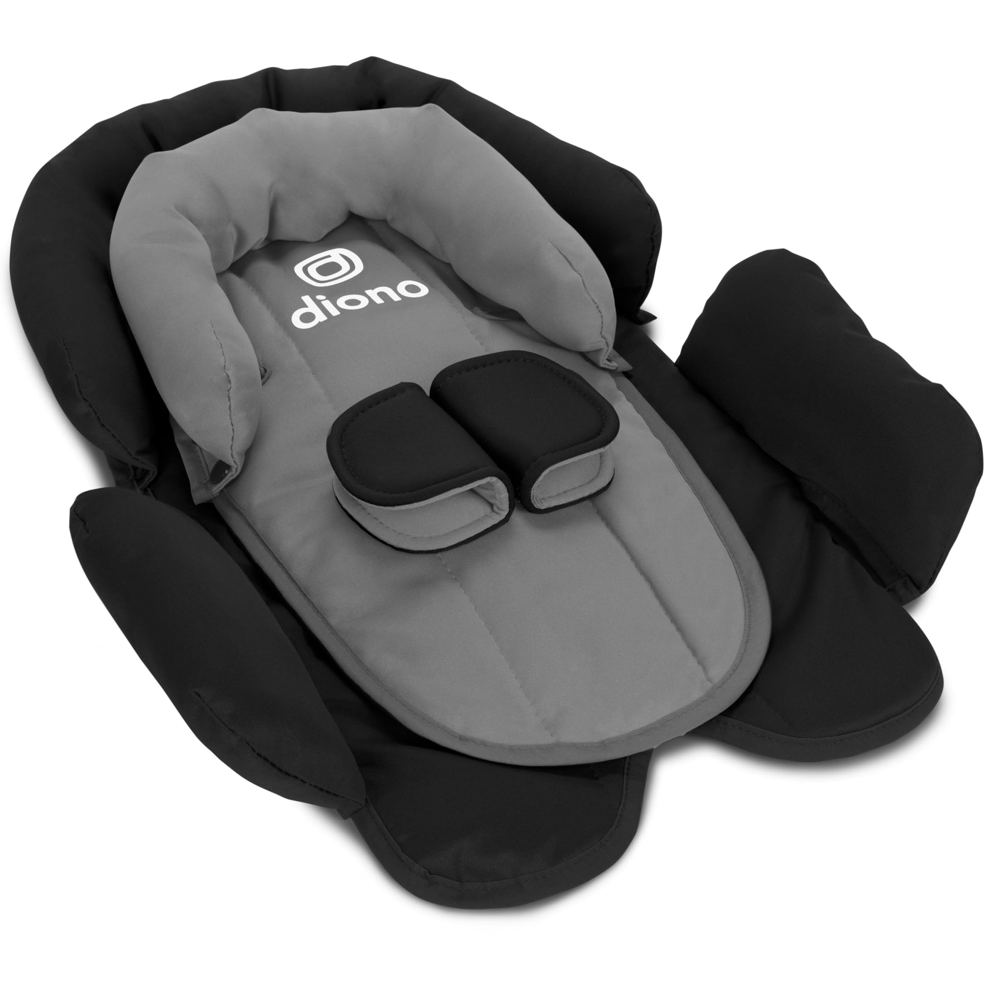 Diono Cuddle Soft 2-in-1 Head Support, Comforting Head and Body Support for Babies, Converts depending on Infants Size, Black St