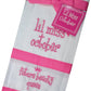 Mud Pie Lil Miss October Future Beauty Queen Baby Burp Bib Cloth Cotton Towel - Set Of 2