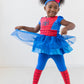 Marvel Spider-Man Toddler Girls Tulle Cosplay Dress Leggings And Headband 3 Piece 5T