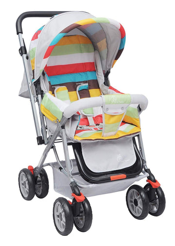 R for Rabbit Lollipop Lite Baby Stroller for 0 to 3 Years Pram with 5 Point Safety Harness, Reversible Handlebar & Cushioned Sea
