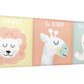 tiny ideas Pastel Animal Canvas Artwork - Postive Affirmations, Gender Neutral Nursery Wall D  cor, Gift For New And Expecting P