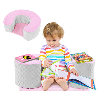 Mabozoo Sit Up Pillow For Baby, Foam Baby Floor Seat Baby Support Seat Baby Sitting Pillow For Sit Balance, Soft Infant Sitting