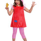 Disguise Peppa Pig Costume for Girls, Deluxe Official Nick Jr Character Jumpsuit Dress and Laplander Peppa Hat, Toddler Size Sma