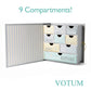 Votum Baby Keepsake Box For Treasured Memories, Moon & Stars - Lightweight, Handcrafted Baby Boxes With 9 Labeled Compartments F