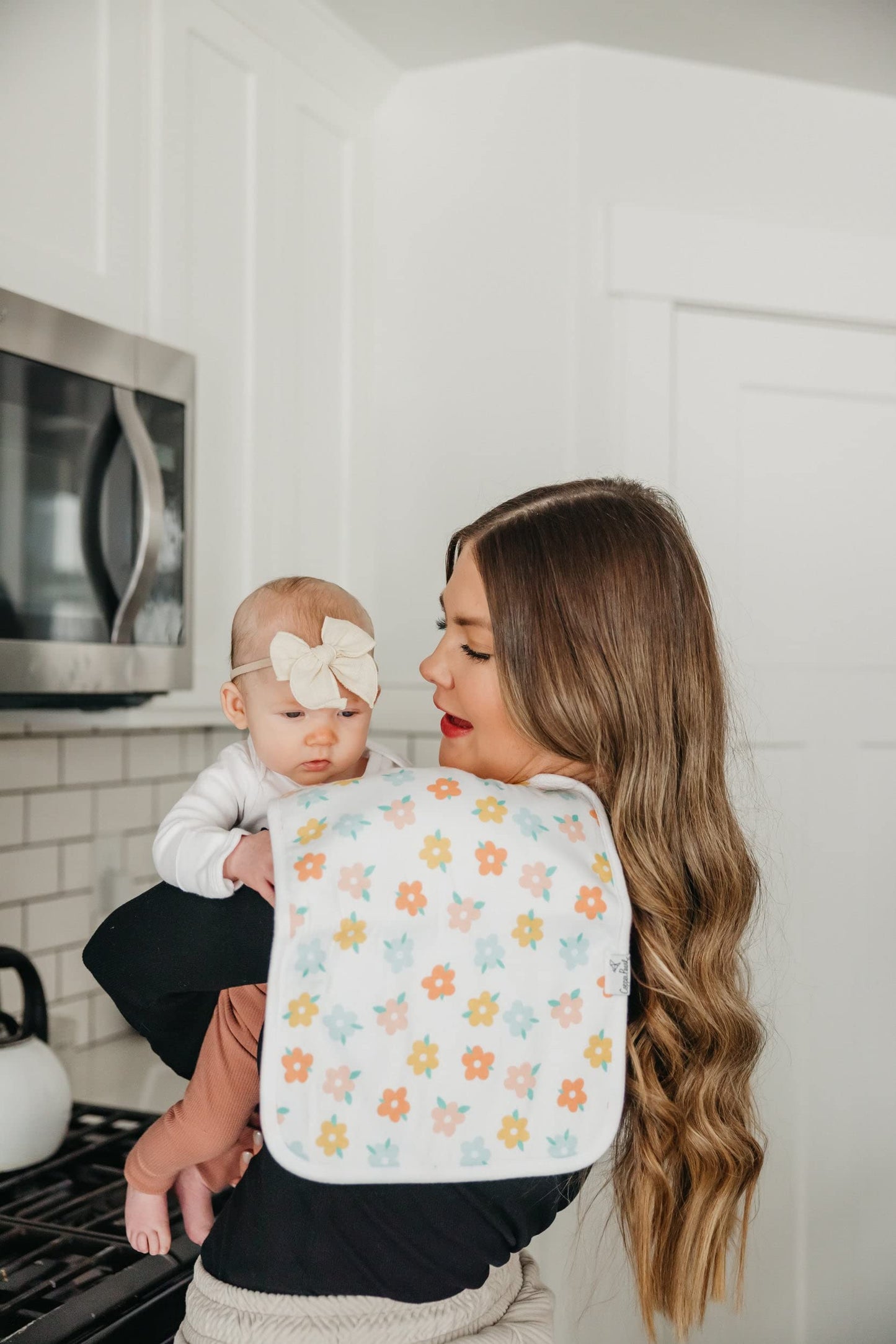 Copper Pearl Baby Burp Cloth Large 21''X10'' Size Premium Absorbent Triple Layer 3-Pack Gift Set Liberty