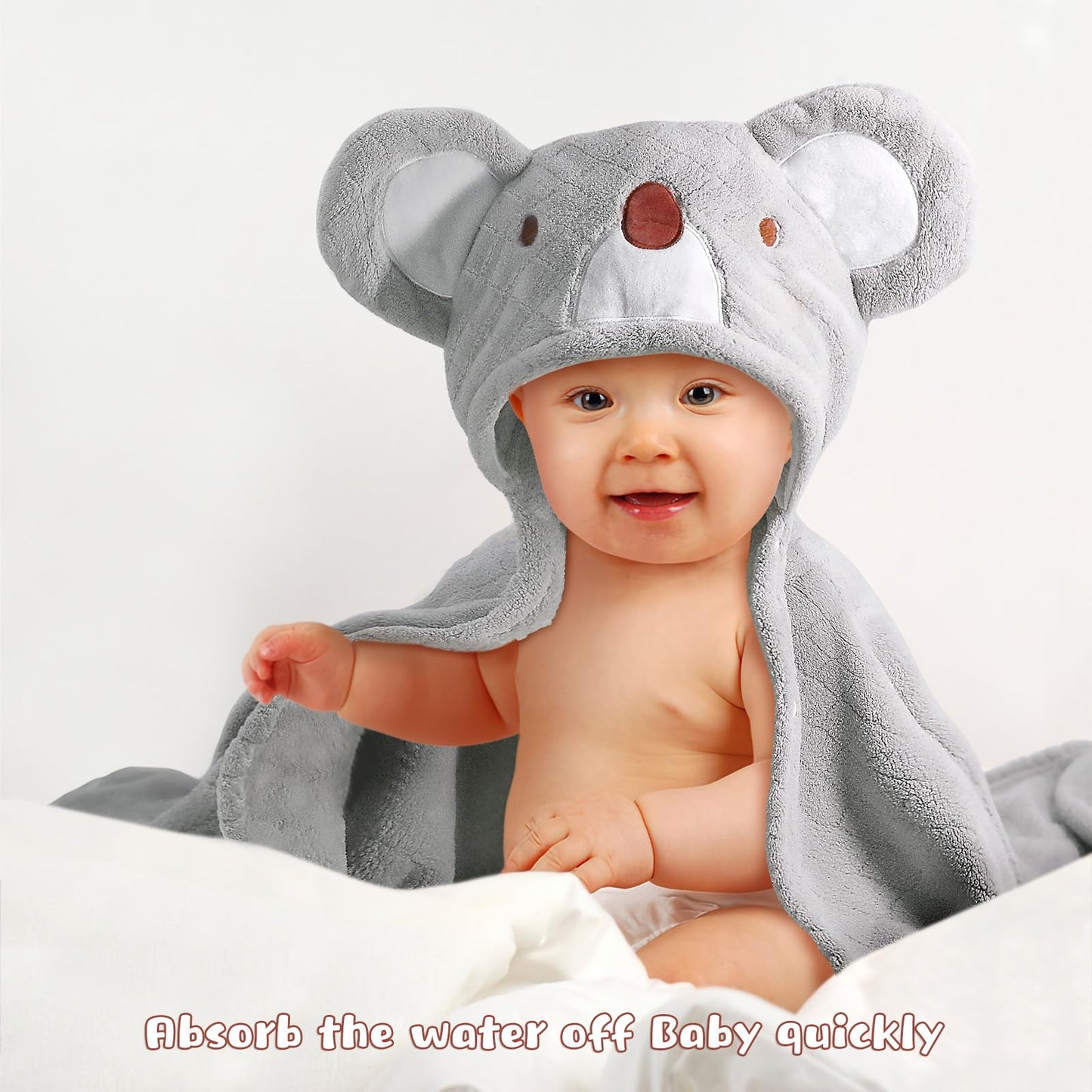 Wodhoy Toddler Towels For Boy & Girls 0-5 Years, 2-Pack Kids Towels With Hood Soft Absorbent, 50'X32' Large Thick Bath Towel F