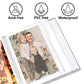 Vienrose Small Photo Album 4X6 Holds 100 Photos 2 Pack, Mini Baby Photo Album Linen Cover For Gifts Wedding Family, Grey