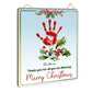 Mommy Christmas Handprint Art Gift from kids, DIY Christmas Gift for Mom, Kids Holiday Craft Hanging, Birthday Gift from Kids Ba