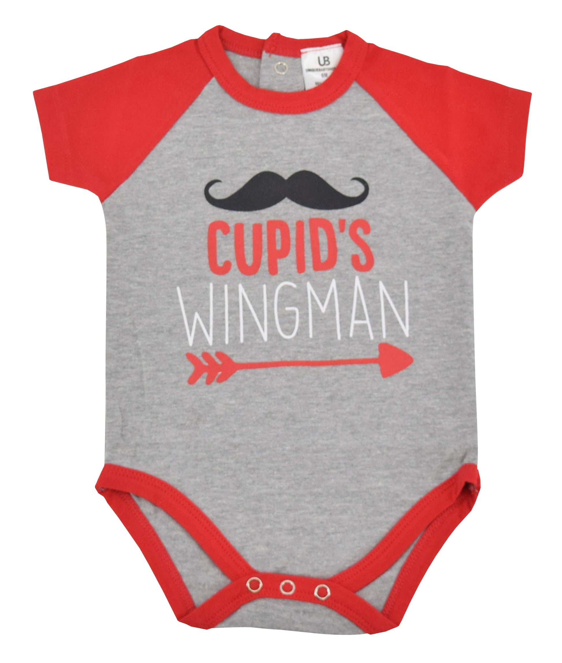 Unique Baby Boys Cupids Wingman Valentine'S Day One-Piece Layette (18 Months)