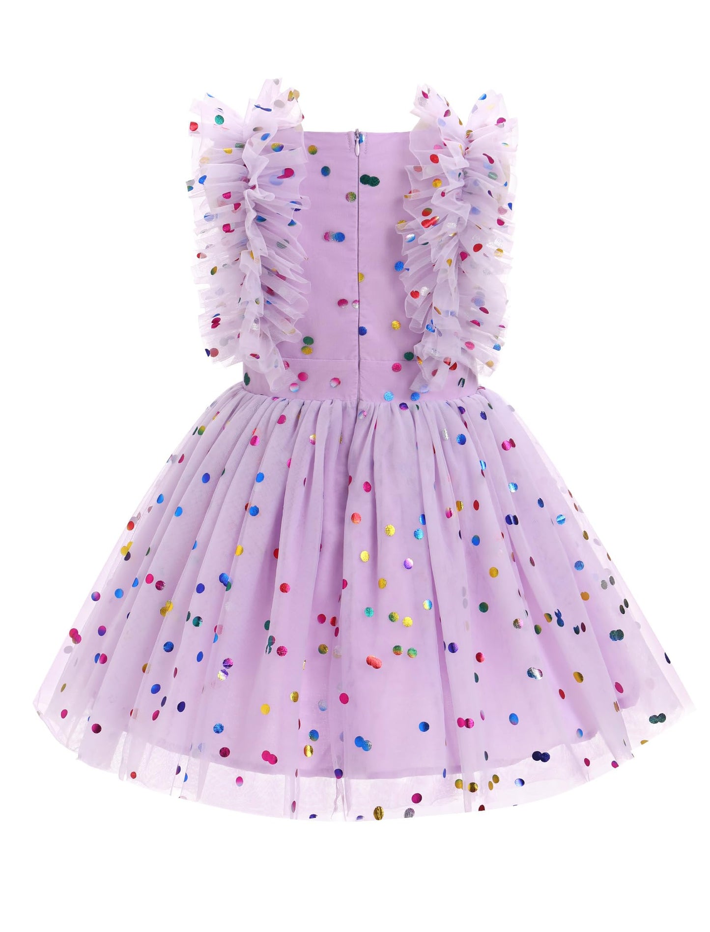 Ibtom Castle Girls Birthday Party Dress Confetti Princess Tulle Dress Toddler Flower Girl Wedding Pageant Dress Spring Easter Bo