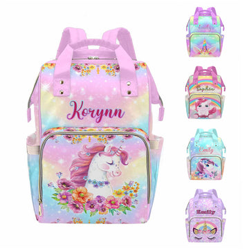 MyPupSocks Custom Diaper Bag Backpack with Personalized Name - Lovably Yours, New Mom and Precious Newborn Daughter Granddaughte