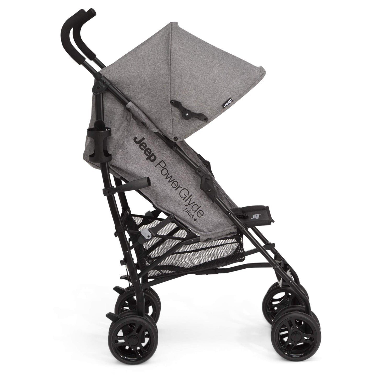 Jeep Powerglyde Plus Stroller By Delta Children Lightweight Travel Stroller With Smoothest Ride, Aluminum Frame, 4-Position Recl