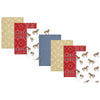 Hudson Baby Unisex Baby Cotton Flannel Burp Cloths, Cowboy 7-Pack, One Size