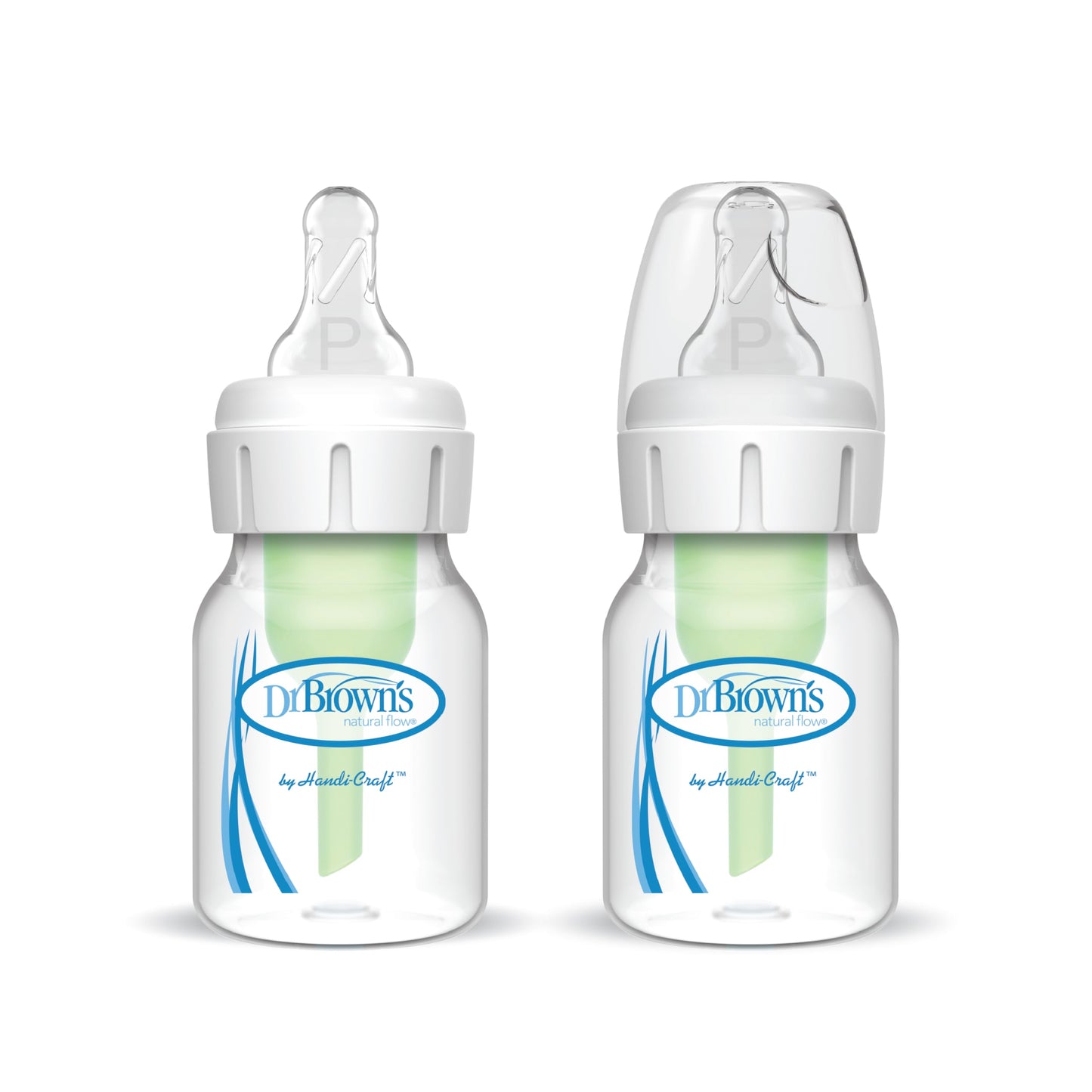 Dr. Browns Natural Flow 2 Pack Bottles - 2 Oz Green