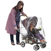 Nuby Deluxe Stroller Weather Shield, Clear Plastic Cover With Storage Pocket & Vented Sides
