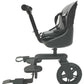 Englacha Uno Rider with Single 8 PU Wheel - Stroller Attachment with Saddle Seat & Seat Pad - Universal Fit for Most Prams with 