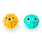 Bright Starts Giggables Roll & Chase Pals Crawling Toy, Lion & Elephant, Unisex, Infant to Toddler, 2-Pack