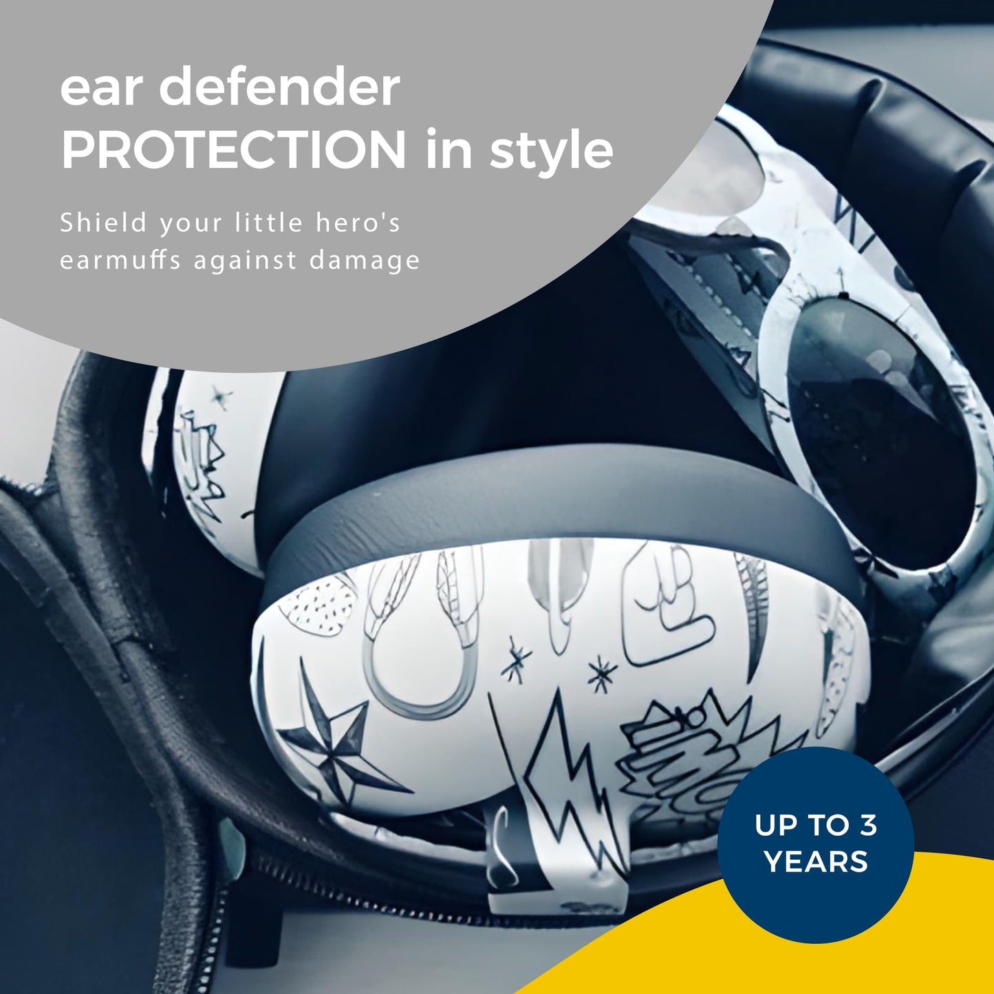 Banz Baby Ear Defenders Case 0-36 Months - Navy Blue - Travel Case Container For Baby & Toddler Headphone Protection - Lightweig