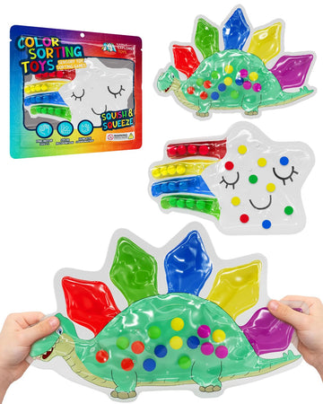 2-Pack Color Sorting Sensory Toys Perfect for Fine Motor Skills Toys for 3 4 5 Years Old Toddler Montessori Travel Toys Sensory 