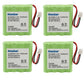Kastar 4-Pack Battery Replacement For Summer Infant Baby Monitor 29710 29740 29580 29590 29610 29620 29630 29710 29740 29790 299