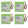 Kastar 4-Pack Battery Replacement For Summer Infant Baby Monitor 29710 29740 29580 29590 29610 29620 29630 29710 29740 29790 299