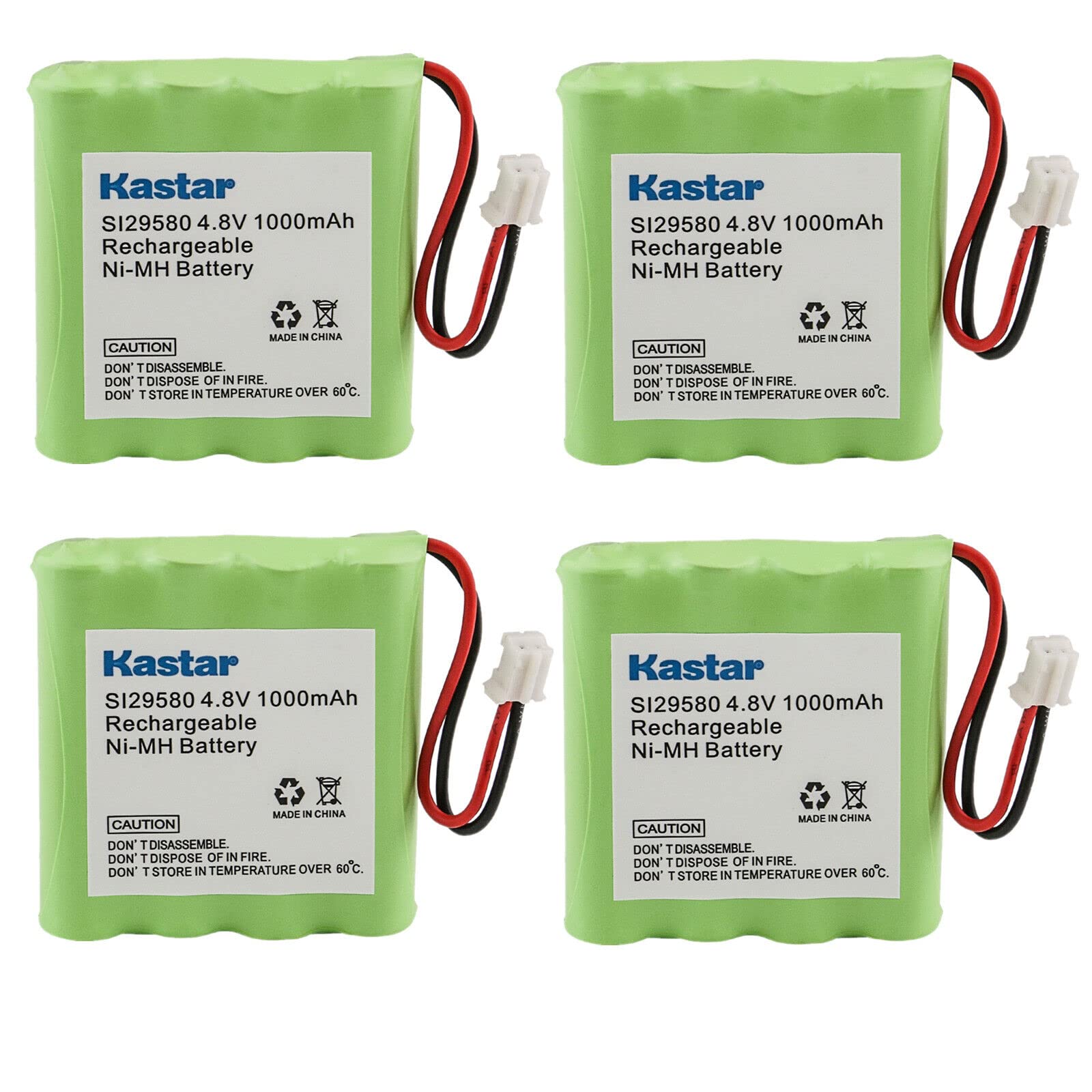 Kastar 4-Pack Battery Replacement For Summer Infant Baby Monitor 29710 29740 29580 29590 29610 29620 29630 29710 29740 29790 299