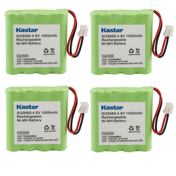 Kastar 4-Pack Battery Replacement For Summer Infant Baby Monitor 29710 29740 29580 29590 29610 29620 29630 29710 29740 29790 299