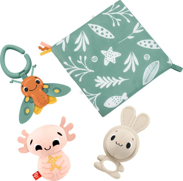 Fisher-Price Baby Toys So Many Senses Set, 4 Sensory Activities for Developmental Play for Newborns Ages 0+ Months