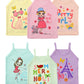 BODYCARE Kids Girls Vest White Colored | 100% Cotton| Skin Friendly | Lightweight | Sleeveless Design | Pack of 6 Print
