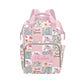 Horse Pink Personalized Diaper Bag with Custom Name - Custom Baby Tote Backpack for Mom, Unique Gift for New Parents, Baby Showe
