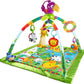 Fisher-Price Baby Playmat Rainforest Music & Lights Deluxe Gym with 10+ Activities & Toys for Developmental Play Newborns Ages 0