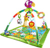 Fisher-Price Baby Playmat Rainforest Music & Lights Deluxe Gym with 10+ Activities & Toys for Developmental Play Newborns Ages 0