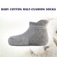 Epeius Baby Socks Toddler Non-Slip Socksthick Cotton Ankle Socks With Grips Kids Boys Girls Cozy Cushion Low Cut Socks 12 Pack,B