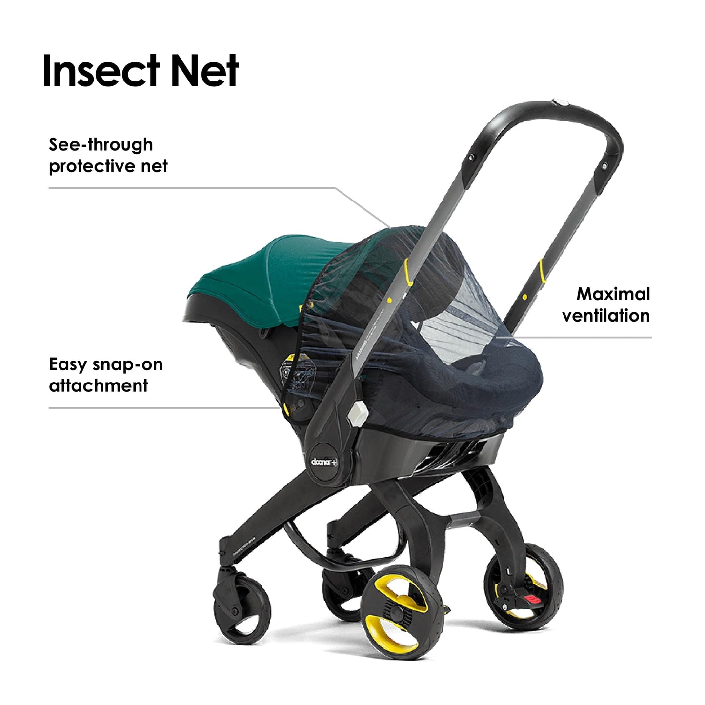 Doona Insect Net - Compatible With Doona Car Seat & Stroller