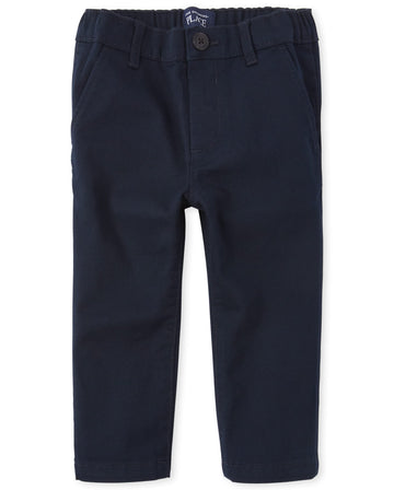 The Children'S Place Baby Boys And Toddler Boys Stretch Skinny Chino Pants, New Navy, 6-9 Months