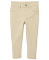 The Children'S Place Baby Girls And Toddler Ponte Knit Pull On Jeggings Jeans, Sandy Single, 4T Us