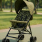 MLU Lightweight Foldable Baby Stroller with Adjustable Canopy, Safety Harness, Swivel Wheels & Storage Basket  Portable Travel 