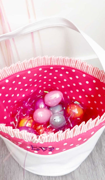 Dibsies Soft And Light Easter Basket (Unpersonalized Peachy Pink)