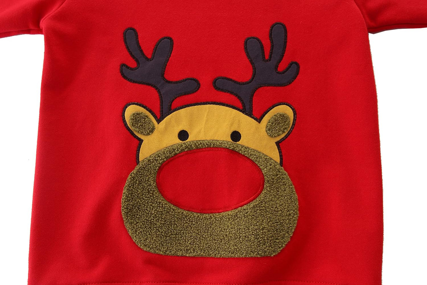 Retsugo Kids Ugly Christmas Sweater Reindeer Pullover Toddler Boy Christmas Outfit Winter Warm Fleece Elk Holiday Sweatshirt 3T/